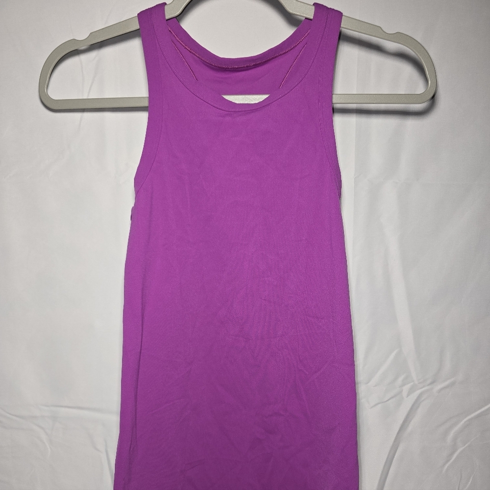 Lululemon Align Hip Length Racerback Tank Top Size 0 Vivid Plum 13" PTP EUC